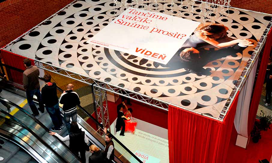 Interaktivní expozice podlaha